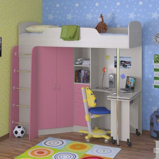 Кровать-чердак «Теремок 1»